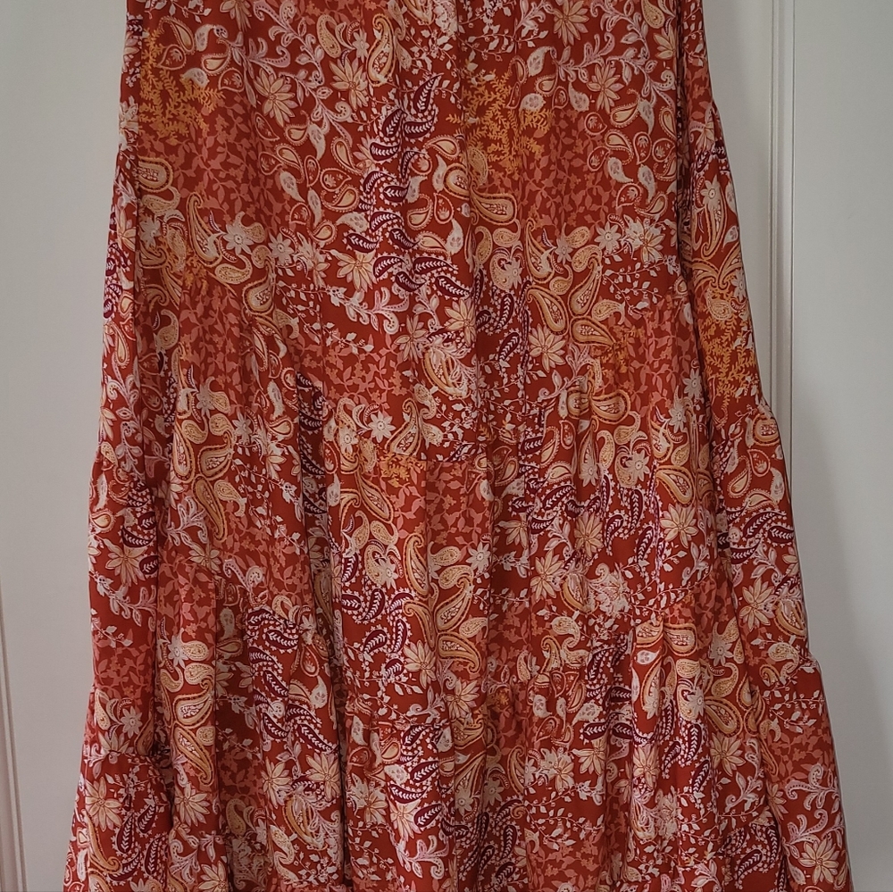 Floral Maxi Skirt Size Medium
